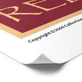 ホワイト、レッズ、ロゼプリント ポスター (角)