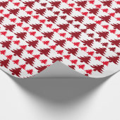 ホワイト&レッドクリスマスツリーラッピング紙 ラッピングペーパー (角)