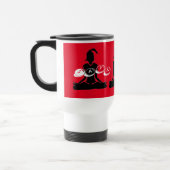 ホワイト&レッド「ジャバヨガ」タンブラー トラベルマグ (左)