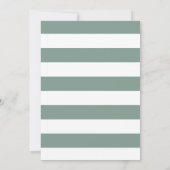 ホワイト·ロストライプのーズ|ソロモノグラムの結婚式への招待 招待状 (裏面)