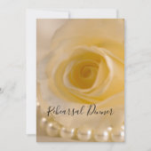 ホワイト・ローズとパー結婚ルのリハーサル・ディナー 招待状 (正面)