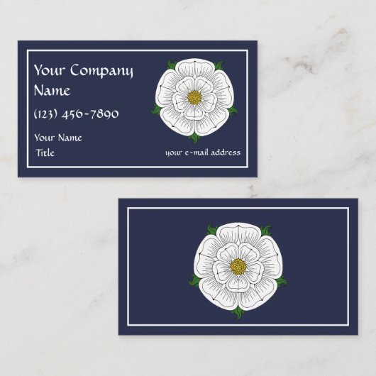 ホワイト·ローズ·オブ·ヨーク 名刺 (正面/裏面)