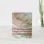 ホワイト・ローズ・サンキュー・ノート サンキューカード (裏面)