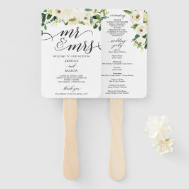 ホワイト・ローゼズ夫妻の結婚式 プログラム・ファン ハンドファン