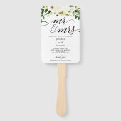 ホワイト・ローゼズ夫妻の結婚式 プログラム・ファン ハンドファン (正面)