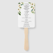 ホワイト・ローゼズ夫妻の結婚式 プログラム・ファン ハンドファン (裏面)