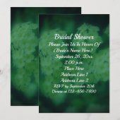 ホワイト ワイルド ローズ フラワーブライダルシャワー 招待状 (正面/裏面)