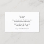 ホワイト《写真》ぼけ味グリッターモダンファッションと美しい 名刺 (裏面)