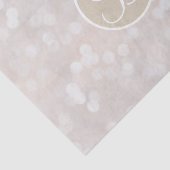 ホワイト《写真》ぼけ味ライトスパークルモノグラムレターイニシャル 薄葉紙 (詳細)