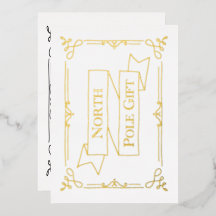 ホワイト 北極 贈り物証明書