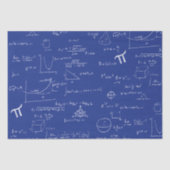 ホワイト 数学 公式 式 ブルー 薄葉紙 (正面)