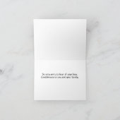 ホワイト《植物》スイレン感謝状 カード (内部)