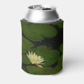 ホワイト《植物》スイレンI平和花の写真 缶クーラー (缶裏面)