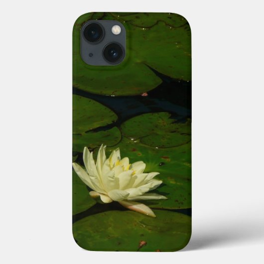ホワイト《植物》スイレンI平和花の写真 Case-Mate iPhoneケース (裏面)