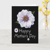 ホワイト《植物》百日草ズマザーズデイカード カード (黄色い花)