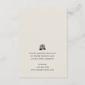 ホワイト《植物》百日草フラワーホテル情報結婚ズ エンクロージャーカード (裏面)