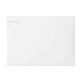 ホワイト |温暖化水カラー差出人住所 ラップアラウンドラベル (正面)