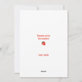 ホワイト 私はバリー フォンド オブ ユー バレンタイン シーズンカード (裏面)