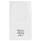 ホワイト・結婚抱き枕へようこそ スモールペーパーバッグ (裏面)