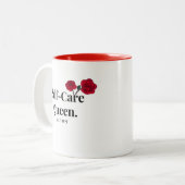 ホワイト – 自己気にクイーン – マグカップ (正面左)