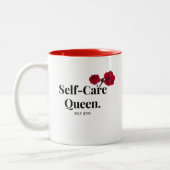 ホワイト – 自己気にクイーン – マグカップ (左)