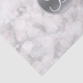 ホワイト＋華やかな＋輝き＋モノグラム＋イニシャル 薄葉紙 (詳細)