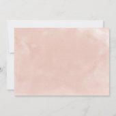 ホワイト&赤面フローラビューティフルキンセアニェラパーティー 招待状 (裏面)