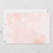 ホワイト&赤面フローラ男の子または女の子ベビーシャワー 招待状 (裏面)