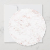 ホワイト&赤面マーブルバラ金ゴールド結婚式招待状 招待状 (裏面)