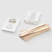 ホワイト&金ゴールドカボチャ秋の結婚式プログラム ハンドファン (組立なし)