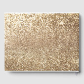 ホワイト&金ゴールドカボチャ秋の結婚式 ゲストブック (裏面)