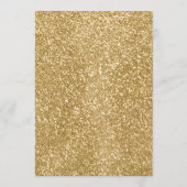 ホワイト&金ゴールドグリッターディナーウェディングレセプション メニュー (裏面)