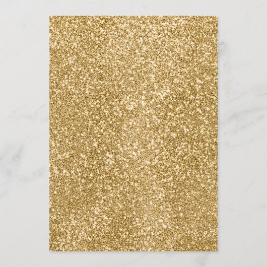 ホワイト&金ゴールドグリッターディナーウェディングレセプション メニュー (裏面)