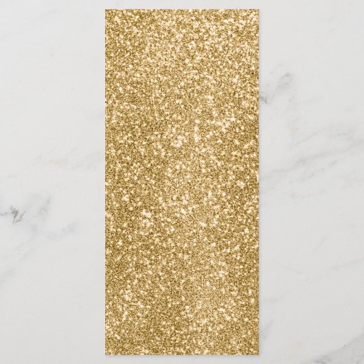 ホワイト&金ゴールドグリッターディナーウェディングレセプション メニュー (裏面)