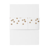 ホワイト&金ゴールドスパークルフェイクグリッターウェディングパーティー 招待状ベリーバンド (裏面例)