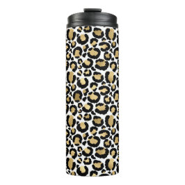 ホワイト&金ゴールドヒョウ タンブラー