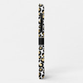 ホワイト&金ゴールドヒョウ Case-Mate iPhoneケース (裏面/左)