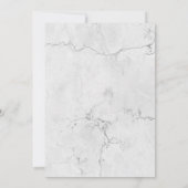 ホワイト&金ゴールドマーブル21歳の招待状 招待状 (裏面)