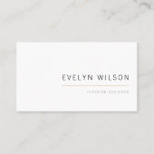 ホワイト&金ゴールドミニエレガントマリモダンスト 名刺 (正面)