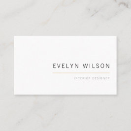 ホワイト&金ゴールドミニエレガントマリモダンスト  名刺