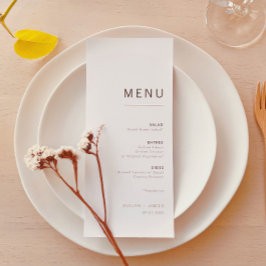 ホワイト&金ゴールドモダンミニマ結婚リスト メニュー
