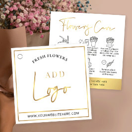 ホワイト&金ゴールドロゴ気に花類ガイつるドラベル