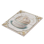 ホワイト&金ゴールド保湿コンテナバスルームおもしろい タイル (側面)