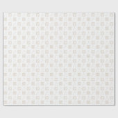 ホワイト&金ゴールド〔占星術の〕十二宮図レオ星占い星印 ラッピングペーパー (フラット)