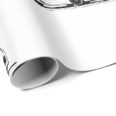 ホワイトC7コルベット包装紙 ラッピングペーパー (ロールコーナー)