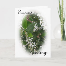 ホワイトHardenbergiaクリスマスカード シーズンカード