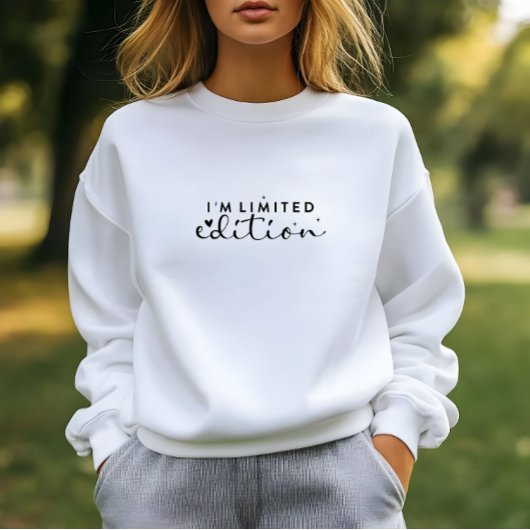 ホワイトI'am Limited EditionプリントSweatshirt スウェットシャツ