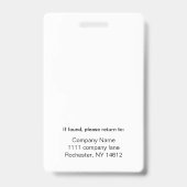 ホワイトIDバッジ バッジ (裏面)