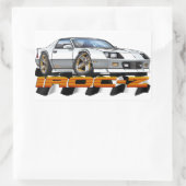 ホワイトIROC Z 長方形シール (バッグ)