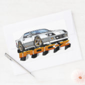 ホワイトIROC Z 長方形シール (封筒)